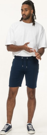 D555 Spalding Elasticated Waist Interlock Shorts Navy - Спортни панталони & Kъси панталони - мъжки спортни панталони големи размери