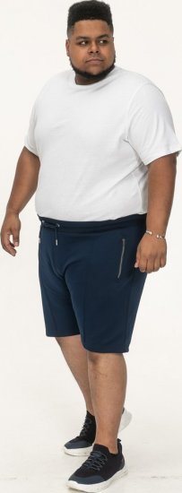 D555 Spalding Elasticated Waist Interlock Shorts Navy - Спортни панталони & Kъси панталони - мъжки спортни панталони големи размери