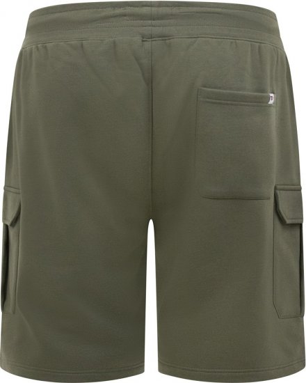 D555 Wigan 1 Elasticated Waist Fleece Cargo Shorts Khaki - Спортни панталони & Kъси панталони - мъжки спортни панталони големи размери