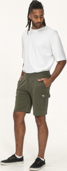 D555 Wigan 1 Elasticated Waist Fleece Cargo Shorts Khaki - Спортни панталони & Kъси панталони - мъжки спортни панталони големи размери