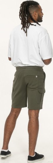 D555 Wigan 1 Elasticated Waist Fleece Cargo Shorts Khaki - Спортни панталони & Kъси панталони - мъжки спортни панталони големи размери