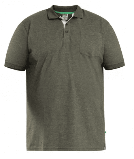 D555 Grant Polo Shirt Khaki - Поло тениски - мъжки тениски с яка големи размери
