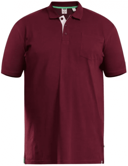 D555 Grant Polo Shirt Maroon - Поло тениски - мъжки тениски с яка големи размери