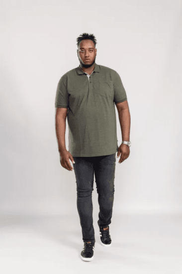 D555 Grant Polo Shirt Khaki - Поло тениски - мъжки тениски с яка големи размери
