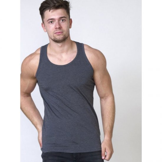 D555 Fabio Tanktop Charcoal - Тениски - мъжки тениски големи размери