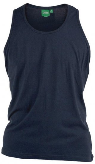 D555 Fabio Tanktop Navy - Тениски - мъжки тениски големи размери