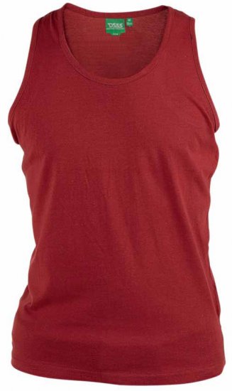 D555 Fabio Tanktop Red - Тениски - мъжки тениски големи размери