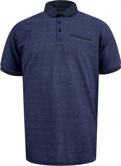 D555 Newcastle Polo Shirt Grey - Поло тениски - мъжки тениски с яка големи размери