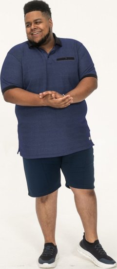 D555 Newcastle Polo Shirt Grey - Поло тениски - мъжки тениски с яка големи размери
