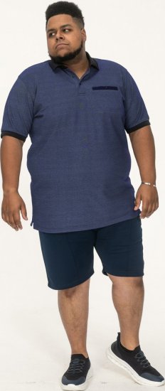 D555 Newcastle Polo Shirt Grey - Поло тениски - мъжки тениски с яка големи размери