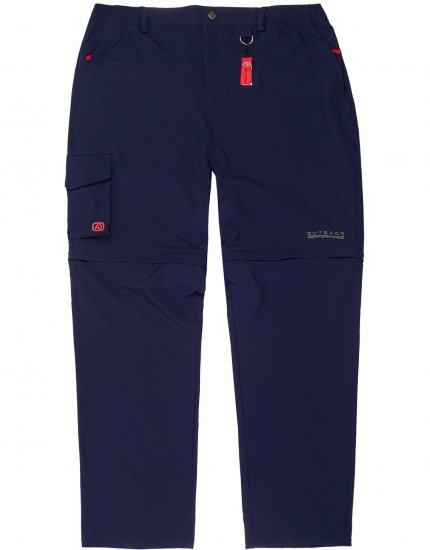 Adamo Tobias Outdoor Zipp-off Pants Navy - Спортни дрехи & Връхно облекло - мъжки спортни екипи големи размери