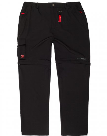 Adamo Tobias Outdoor Zipp-off Pants Black - Спортни дрехи & Връхно облекло - мъжки спортни екипи големи размери