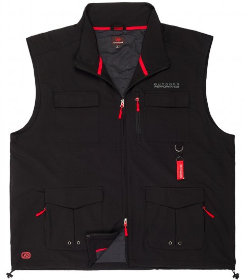 Adamo Tommy Outdoor Vest Black - Спортни дрехи & Връхно облекло - мъжки спортни екипи големи размери