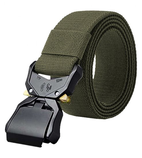 D555 Dale Tactical Stretch Webbing Belt with Heavy Duty Quick Release Buckle Khaki - Колани - мъжки колани големи размери