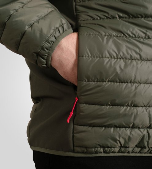 D555 Northfield Hybrid софтшел яке с качулка каки - Якета - мъжки якета големи размери