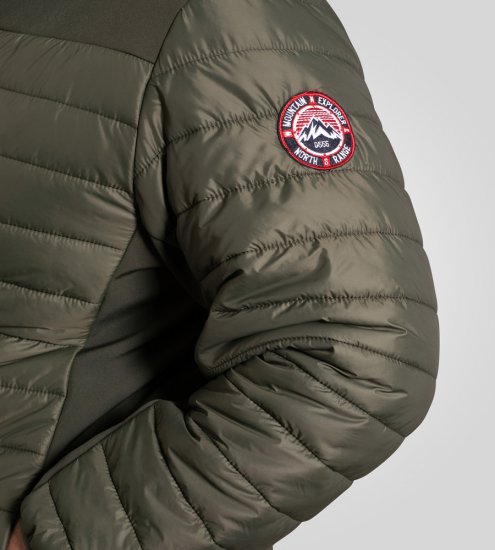 D555 Northfield Hybrid софтшел яке с качулка каки - Якета - мъжки якета големи размери
