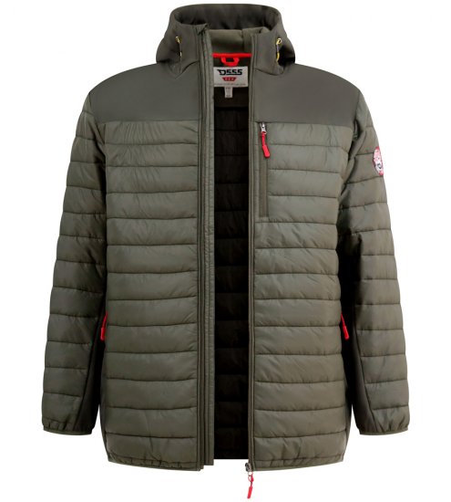 D555 Northfield Hybrid софтшел яке с качулка каки - Якета - мъжки якета големи размери