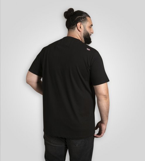 D555 Ginza Tokyo with Dragon Crew Neck T-shirt Black - Тениски - мъжки тениски големи размери