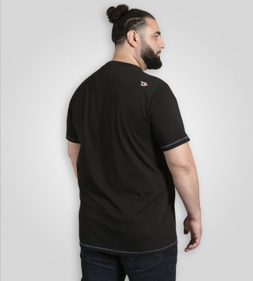 D555 Dewsbury Skeleton On Bike Crew Neck T-Shirt Black TALL SIZE - МЪЖКО ОБЛЕКЛО MT-6XLT - дрехи за високи мъже