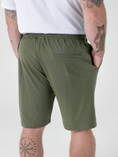 D555 Mitchell 1 Stretch Къси Панталони с Еластична Талия Khaki - Спортни панталони & Kъси панталони - мъжки спортни панталони големи размери