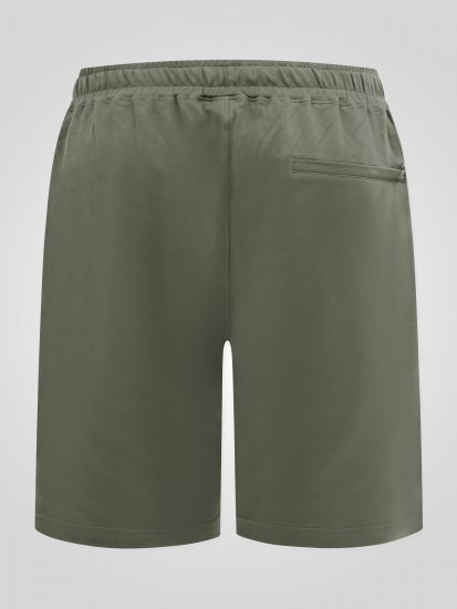 D555 Mitchell 1 Stretch Къси Панталони с Еластична Талия Khaki - Спортни панталони & Kъси панталони - мъжки спортни панталони големи размери