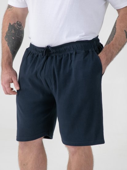 D555 Mitchell 2 Stretch Къси Панталони с Еластична Талия Тъмносин - Спортни панталони & Kъси панталони - мъжки спортни панталони големи размери