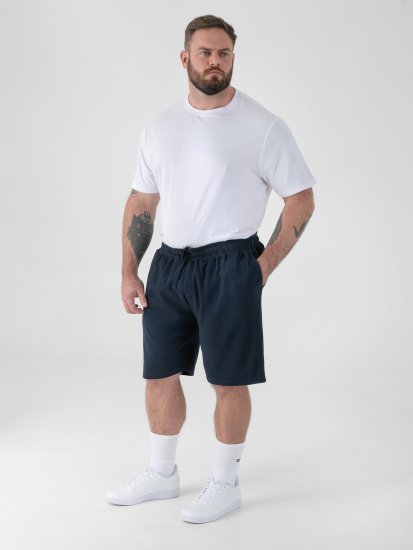 D555 Mitchell 2 Stretch Къси Панталони с Еластична Талия Тъмносин - Спортни панталони & Kъси панталони - мъжки спортни панталони големи размери