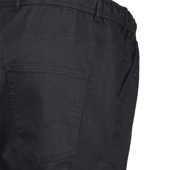 Adamo 199112 Дънки с еластична талия Черни - Дънки и панталони - мъжки Дънки и панталони големи размери