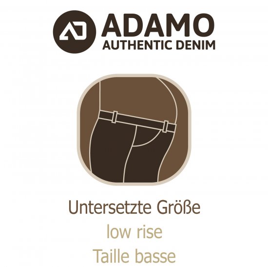 Adamo 5-Pocket Low Rise Jeans Dark Navy - Дънки и панталони - мъжки Дънки и панталони големи размери