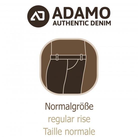 Adamo 5-Pocket Regular Rise Jeans Black - Дънки и панталони - мъжки Дънки и панталони големи размери