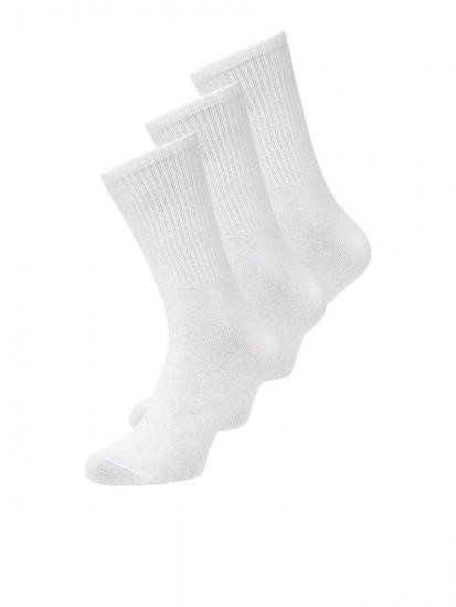Jack & Jones Charles Тенис чорапи Бял 3-pack - Бельо & Бански шорти - Мъжко бельо големи размери