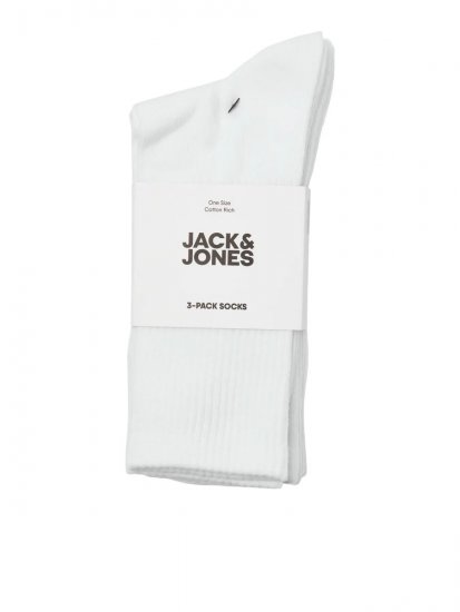 Jack & Jones Charles Тенис чорапи Бял 3-pack - Бельо & Бански шорти - Мъжко бельо големи размери