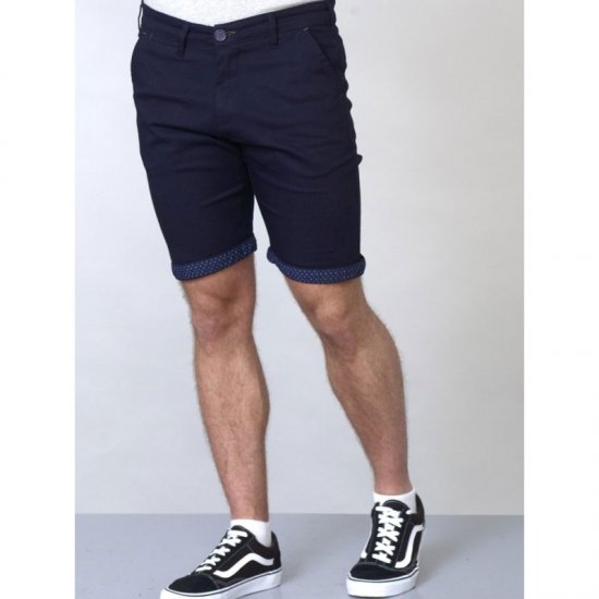 D555 Luke Stretch Shorts Navy - Шорти - мъжки къси панталони големи размери