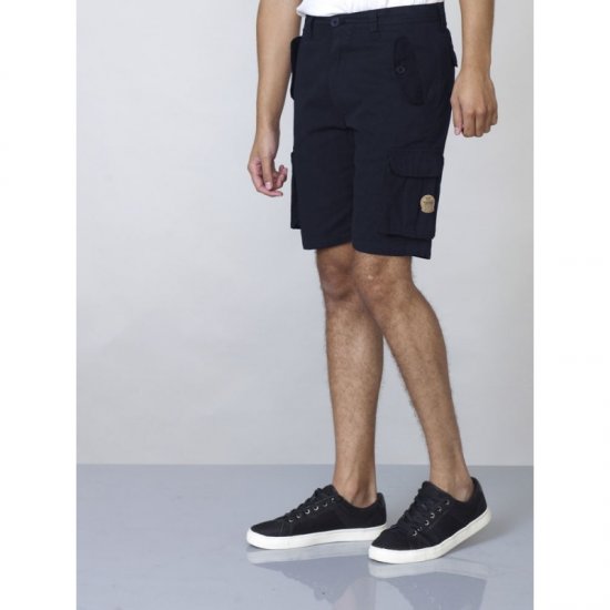 D555 Larry Cargo Shorts Navy - Шорти - мъжки къси панталони големи размери