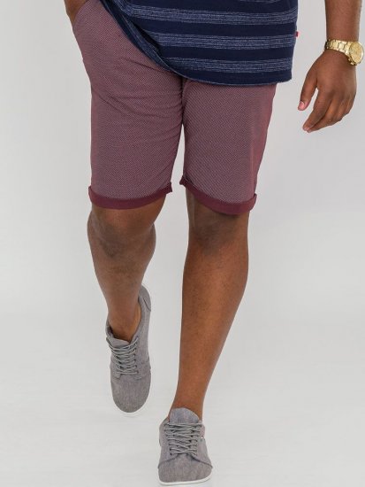 D555 Bandit Ao Micro Print Stretch Chino Shorts - Шорти - мъжки къси панталони големи размери