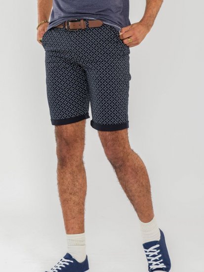 D555 Magna AO Print Stretch Chino Shorts - Шорти - мъжки къси панталони големи размери