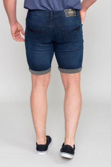D555 BRENTWOOD Dark Blue Denim Shorts - Шорти - мъжки къси панталони големи размери