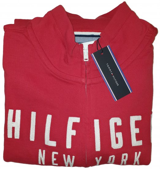 Tommy Hilfiger Kent Zip Thru Sweatshirt Red - Лудата априлска разпродажба на Motley - 