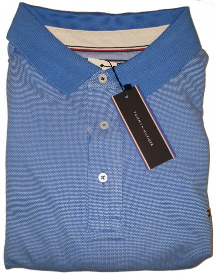 Tommy Hilfiger Jacquard Structure Polo Blue - Лудата априлска разпродажба на Motley - 