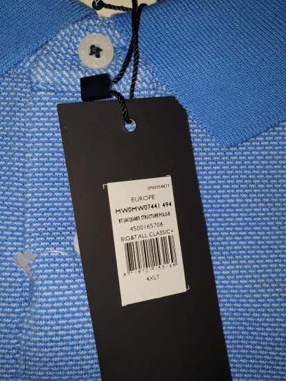 Tommy Hilfiger Jacquard Structure Polo Blue - Лудата априлска разпродажба на Motley - 