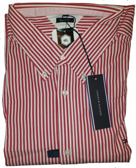 Tommy Hilfiger North Stripe Long Sleeve Shirt Red - Лудата априлска разпродажба на Motley - 