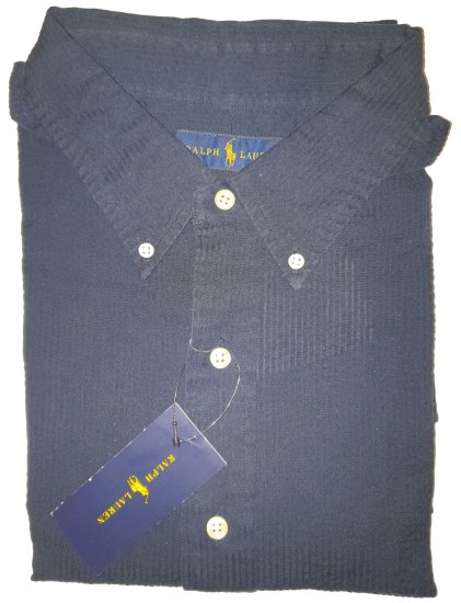 Polo Ralph Lauren TC7I Navy Short Sleeve Shirt - Лудата априлска разпродажба на Motley - 