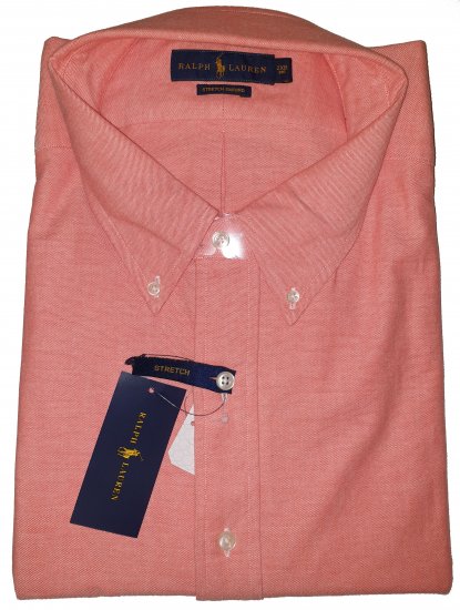 Ralph Lauren TC7E Long Sleeve Shirt Orange/White - Лудата априлска разпродажба на Motley - 