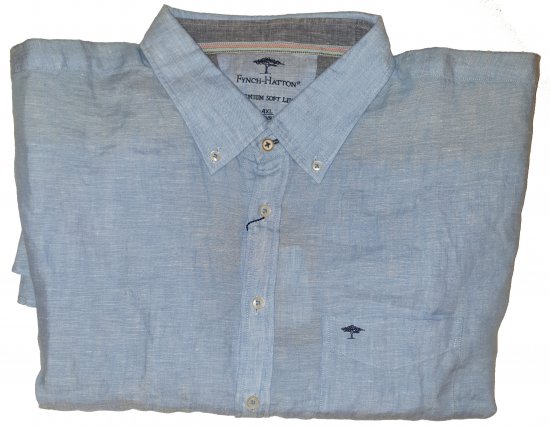 Fynch-Hatton 6152 Shirt Blue - Лудата априлска разпродажба на Motley - 