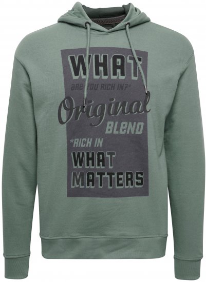 Blend Hoodie 4285 Duck Green - Суичъри & cуичъри с качулка - мъжки суичъри големи размери