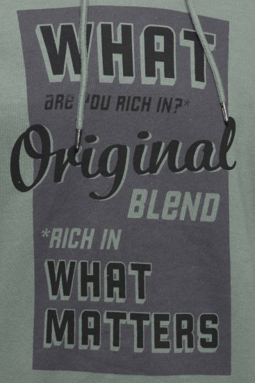 Blend Hoodie 4285 Duck Green - Суичъри & cуичъри с качулка - мъжки суичъри големи размери