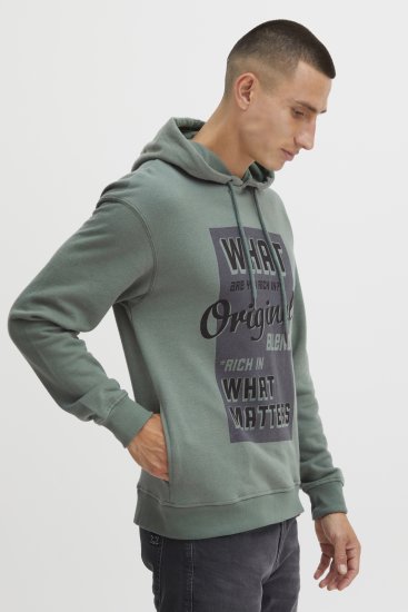 Blend Hoodie 4285 Duck Green - Суичъри & cуичъри с качулка - мъжки суичъри големи размери