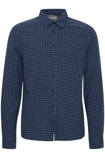 Blend Long Sleeve Shirt 4317 Dress Blues - Ризи - мъжки ризи големи размери