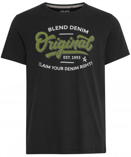 Blend 4568 T-Shirt Black - Тениски - мъжки тениски големи размери