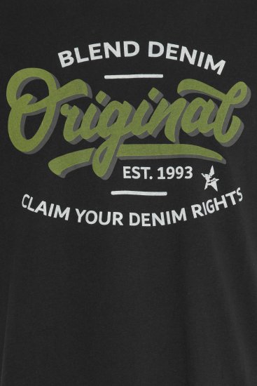 Blend 4568 T-Shirt Black - Тениски - мъжки тениски големи размери